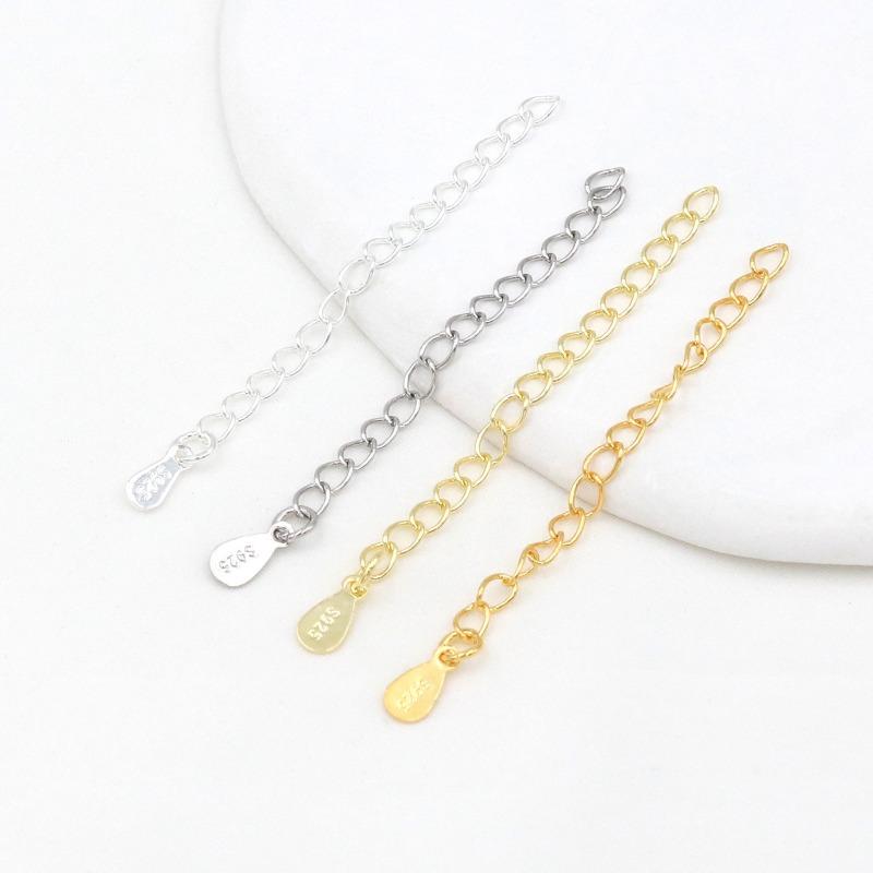 K Bag Gold Color Retention Tail Chain Extension Chain Homemade Bracelet Necklace DIY Handmade Accessories Handmade Jewelry Material D