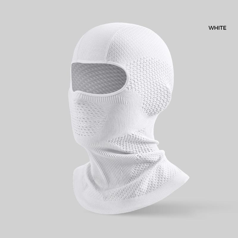 

Autumn Winter Warm Balaclava Hat Unisex Elastic Breathable Cycling Full Face Mask Men s Women s Bicycle Motorcycle Ski Mask Onesize белый