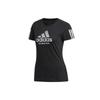 Run It Tee BoS Logo Print Sports Crew Neck Comfortable Casual American Vintage Short Sleeve T-Shirt Women Tops Black ED5864