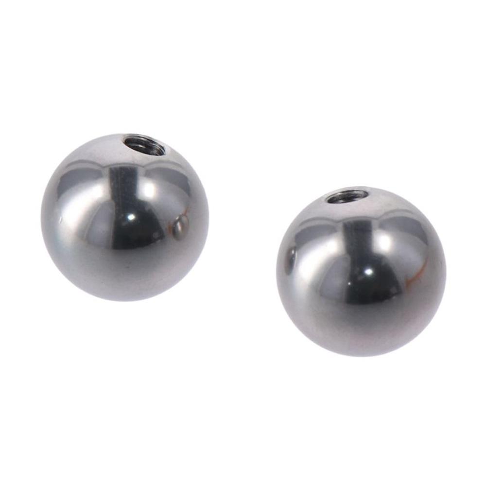 4Pcs Silver M4/M6 Ball Nuts Knob Round Drilling Ball Thread Nut  Lighting Machinery DIY Decoration