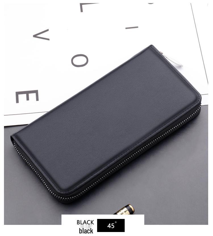 Men's Business Zipper Clutch: Large Capacity, Fashionable Handbag & Phone Wallet