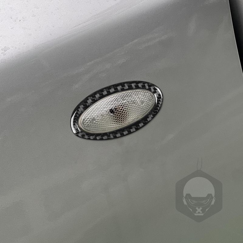 Carbon Fiber Car Accessories Turn Signal Decorative Modified Exterior Trim Cover Sticker For Toyota Corolla 2007 2008 2009-2013