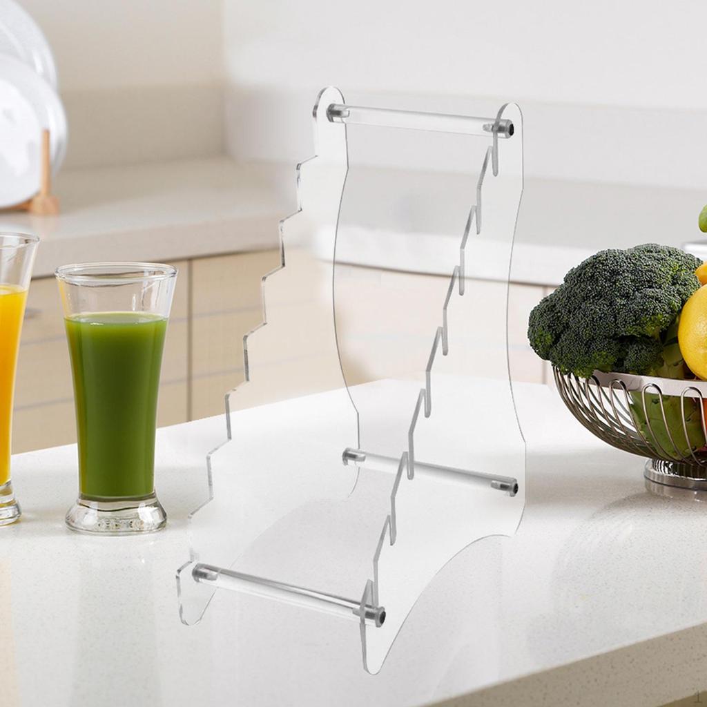 Acrylic Tabletop Knife Holder Blade Stand Multipurpose Desktop Storage Rack for