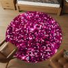 1pc Pink Sequins Round Chair mat Area Rug - Non-Slip, Floor Mat for Office, Bedroom, home decor Christmas Gift p0811086