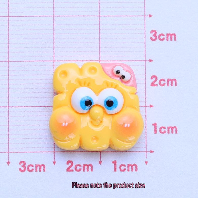 Biscuit Sea Treasure Bright Cartoon Handmade DIY Ornament Accessories Cream Glue Resin Hair Clip Material