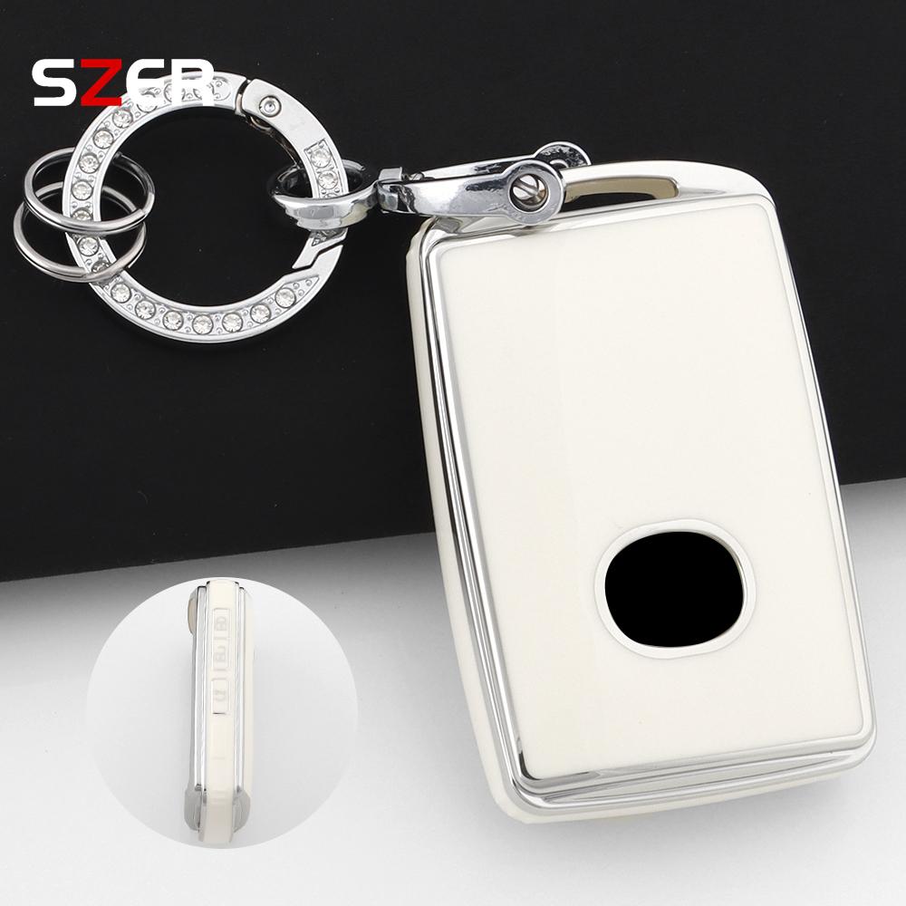 Pink Tpu Car Key Case Cover Shell For Mazda 3 Alexa Cx30 Cx-4 Cx5 Cx-5 Cx8 Cx-8 Cx-30 Cx9 Cx-9 Protector Keyless Fob Accessories