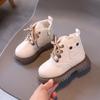 Girls Leather Boots   Autumn Comfortable Outdoor Leisure Kid Boots Toddler British Style Non-slip Children Princess Shoes