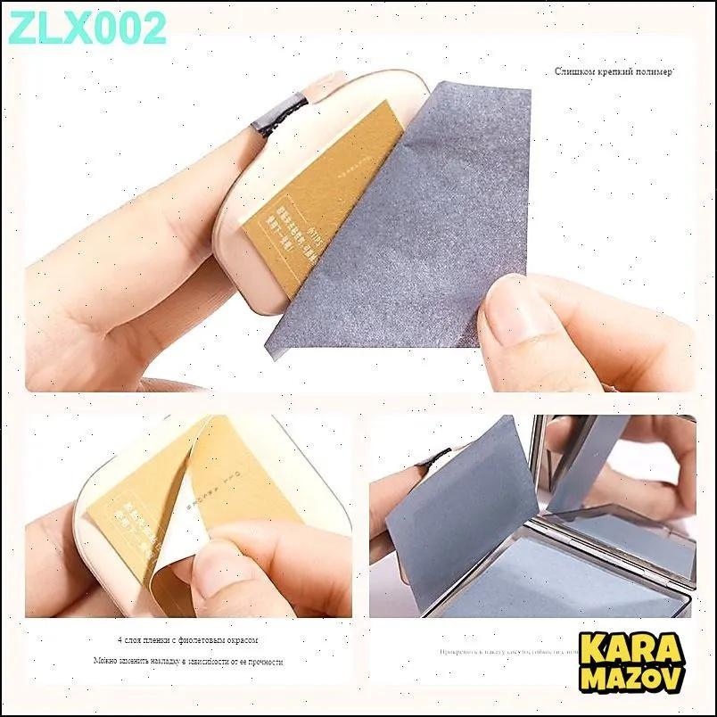 Oil Absorbing Sheets with Mirror and Puff, Portable Face Blotting Papers for Oily Skin