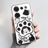 For ZTE nubia Z50 Ultra Z50Ultra Casing Aesthetic Cute Cat Cartoons Black Matte Soft Silicone Case Shockproof Back Shell Cover