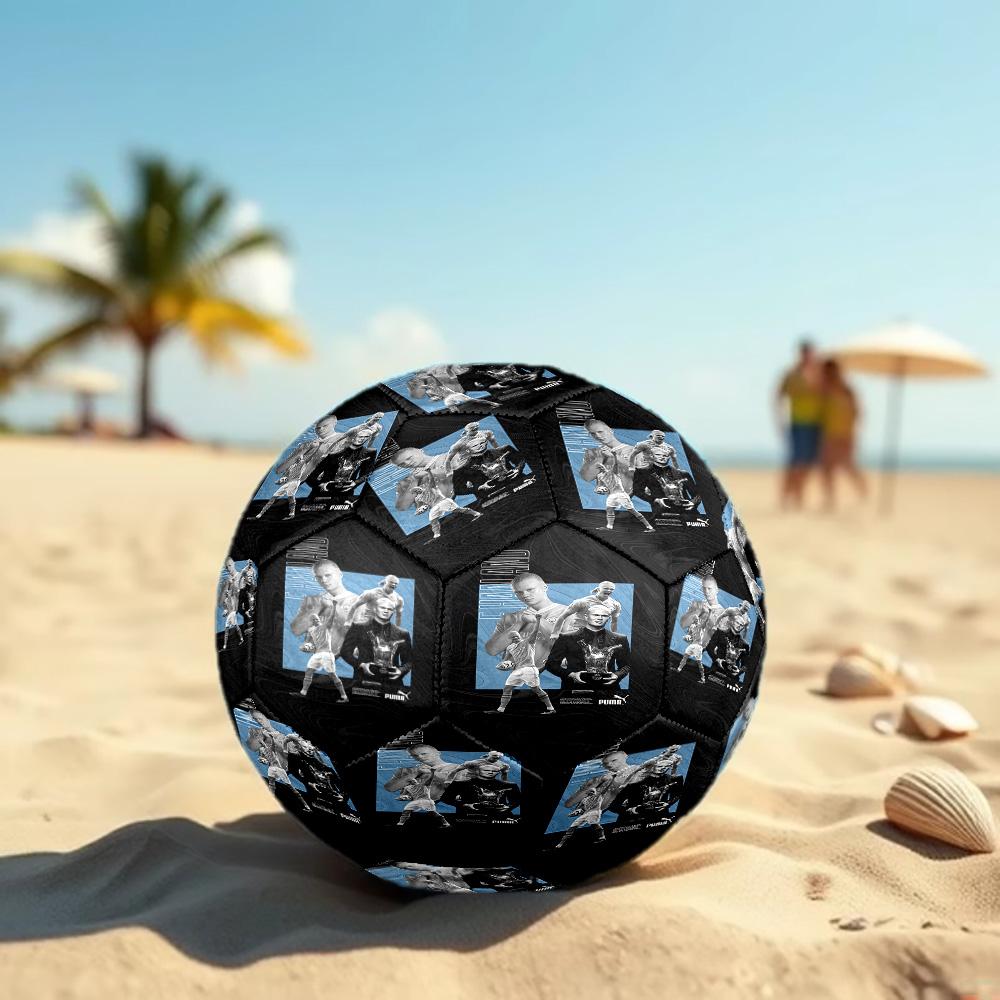 Erling Haaland Size 5 Football High Elastic Soccer Ball For Outdoor Competition Daily Training Play