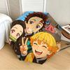 1pc Demon Slayer Characters Automatic Folding Umbrella - Compact 8-Rib Design, Durable Plastic & Iron, Lightweight for Outdoor Daily Use,  a0929182