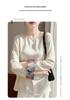 2026 New Spring & Autumn Chinese Style Embroidered Jacquard U-Neck Long-Sleeve Loose Pullover Women's Top