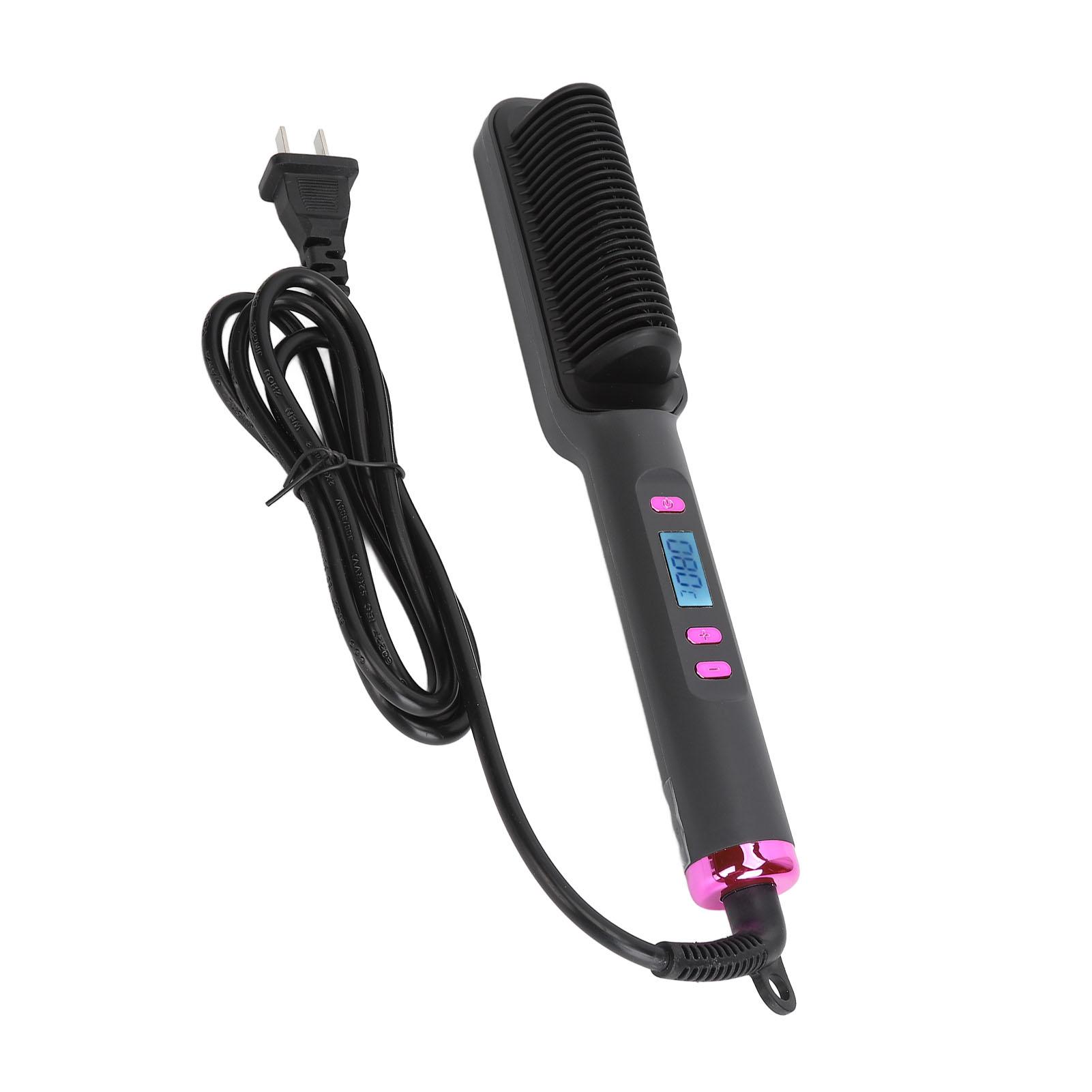 

Negative Ion Hair Straightener Styling Comb Even Hting Straightening Comb for Home Hair Salon