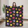 Super Soft Fnaf Horror Game Bonnie Throw Blanket Premium Fleece Flannel Lightweight Blanket Cozy Plush Bedspread All Season Use
