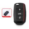Silicone Car Key Case For Vw Polo Bora Beetle Tiguan Passat Golf Jetta Eos For Volkswagen Skoda Fabia Octavia Fob Shell Cover