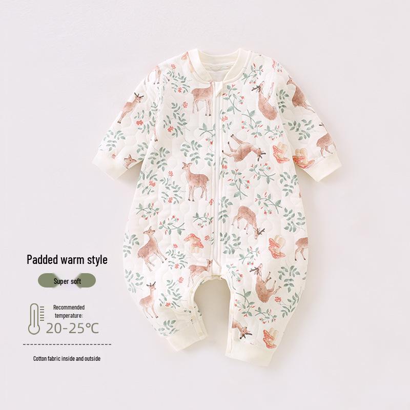Autumn & Winter Anti-Kick Split-Leg Baby Sleep Bag: Class A Pajamas for Newborns