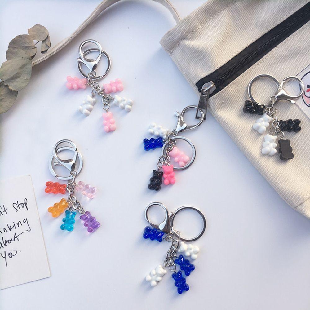 

Pendant Trendy Gummy Multicolor Gift For Women Charm Jewelry Key Ring Key Chain Fashion Accessories C