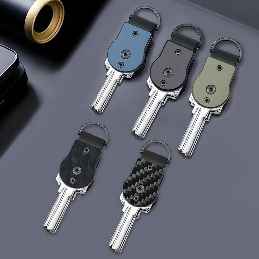 Mini Key Holder Hold 2-5 Keys Key Fob Portable Keychain for Universal Size