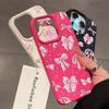 Pink bow tie mobile phone shell for iPhone 16Pro Max iPhone 16Pro iPhone 16 16Plus iPhone 11 12 13 14 15 Silicone Soft Shell