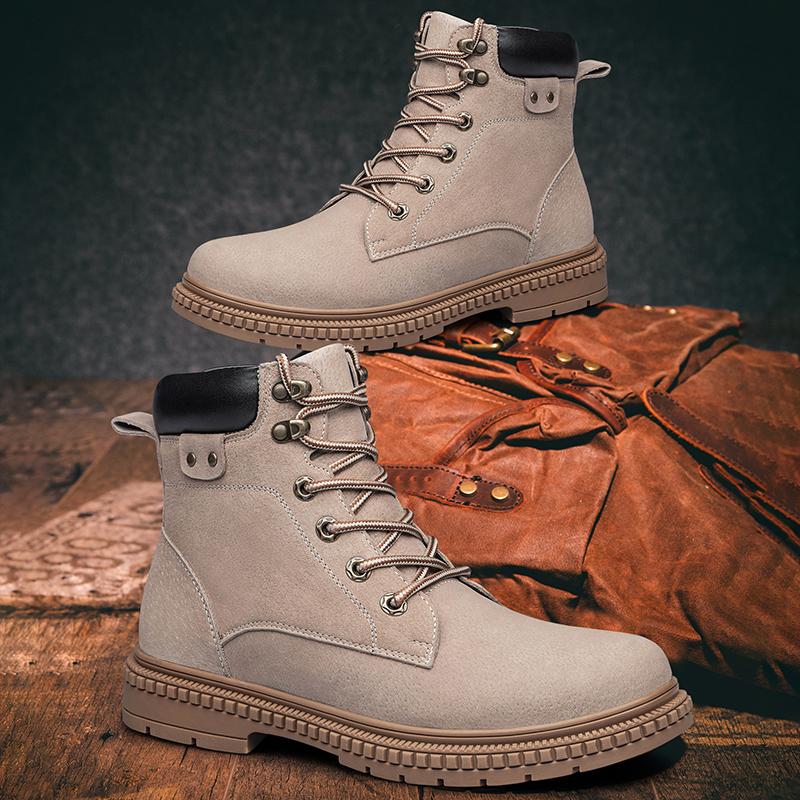 Брендовые уличные мужские ботинки ручной работы — фото 3