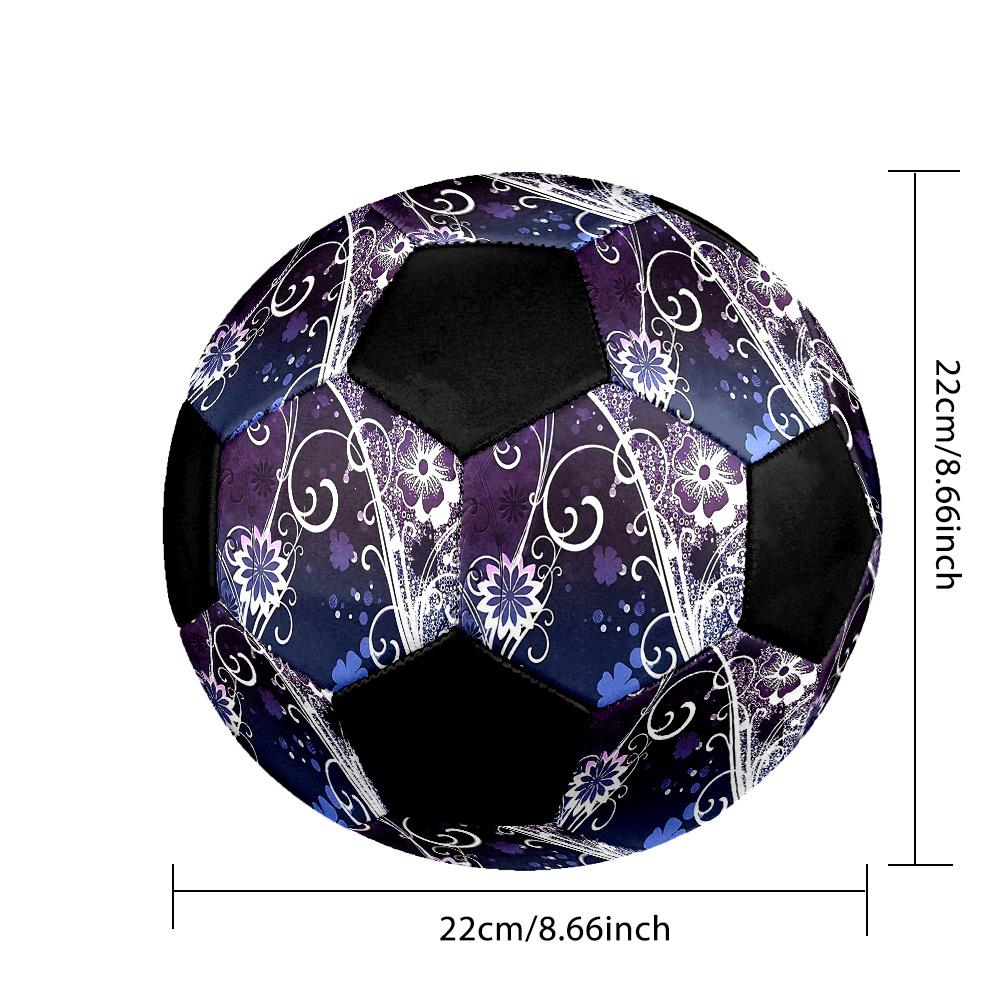1PC Floral Fantasy Soccer Ball Size 5 Football Machine Sewn Indoor/Outdoor Universal Football Surprise Collection n97