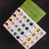 Mahjong Tile Set with Ball Flag Pattern