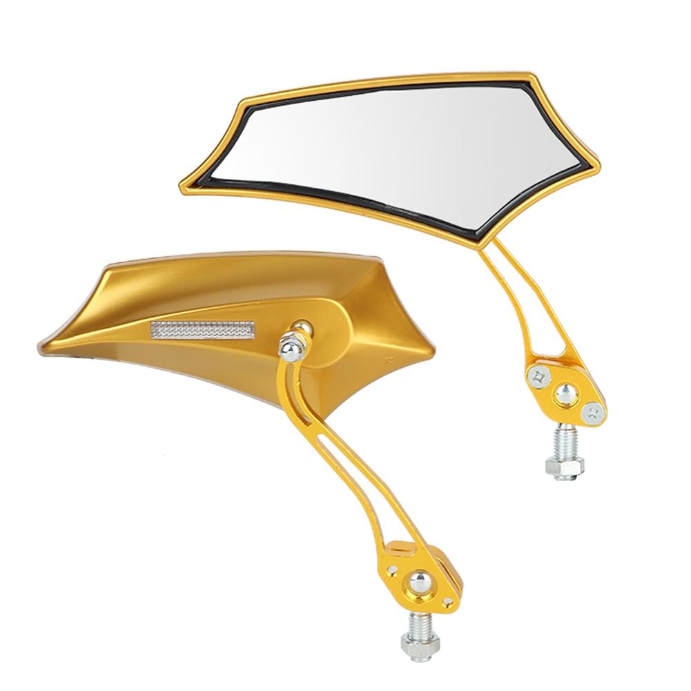 A Pair of   Motorcycle Motorbike Modified Accessories Rear View Rearview Mirror(Black)