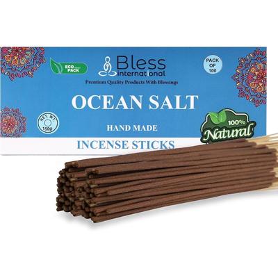 Bless Ocean Salt Räucherstäbchen, 100 % natürlich, handgefertigt, handgetaucht, ohne organische Chemikalien, zur Reinigung, Entspannung und Positivität