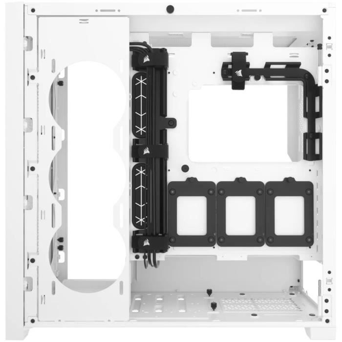 Boitier pc - corsair - 5000d core airflow - atx moyen-tour - panneau avant flux d'air optimisé - blanc - (cc-9011262-ww)