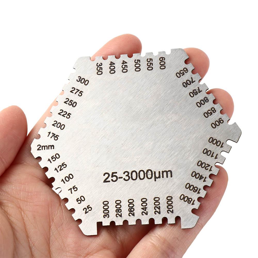 Hexagonal Hexagon Wet Film Comb Paint Coating Width Measuring Instruments  Construction Tools