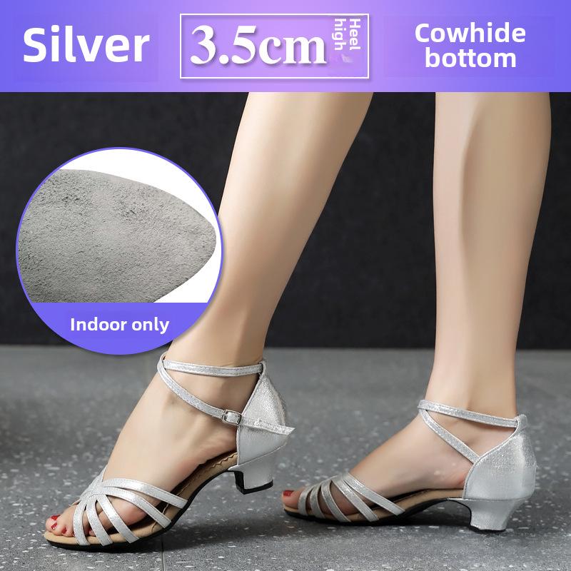 Dámské boty s měkkou podrážkou na latinskoamerické a čtvercové tance pro společenské tancování