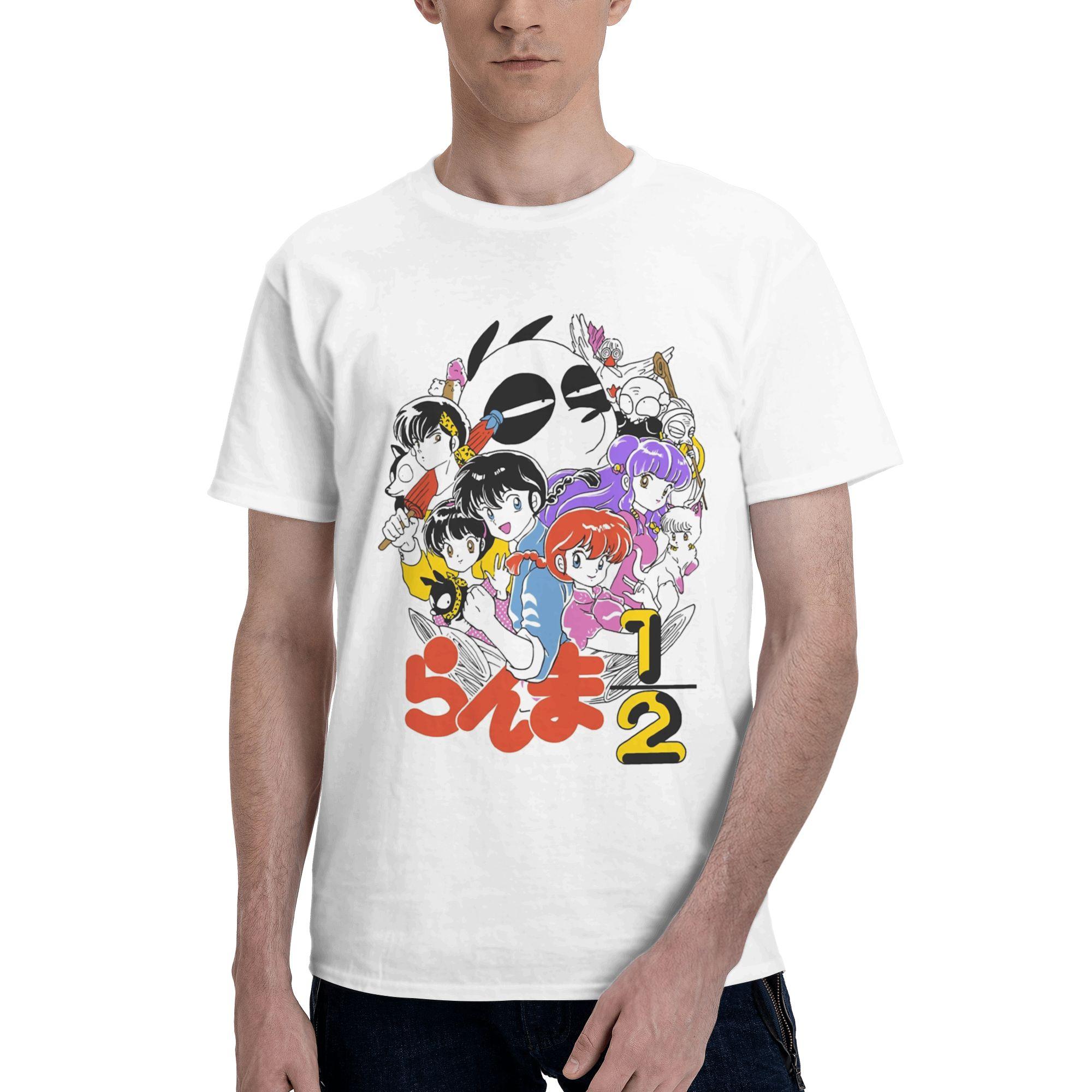 

Ranma Saotom Anime Men Women s T Shirt Humorous Tee Shirt Short Sleeve Round Neck T-Shirts 100% Cotton Plus Size Tops 4XL