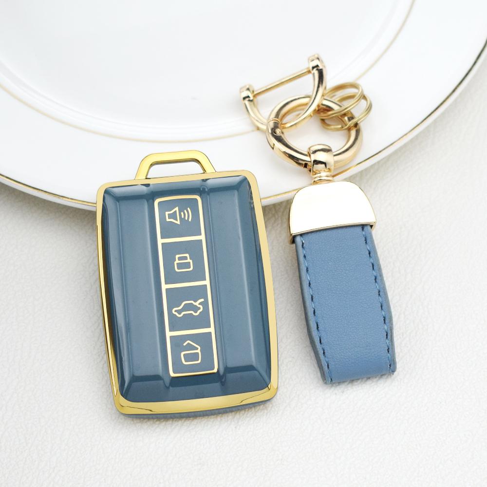 Soft Tpu Car Key Case Cover Fob Shell For Great Wall Gwm Wey Tank 500 Tank 300 Remote Key Protector Key Chain Car Accessories