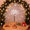 LED Copper Wire Lights 80 LED Christmas Fairy Tree Light Battery/USB Powered Table Starburst Light for Desk Centerpiece