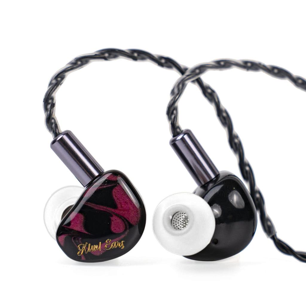 LINSOUL Kiwi Ears Cadenza 10mm Beryllium Dynamic HiFi In-Ear Earphones with Re-Cable (Red)