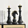 Resin Chess Pieces Board Games International Chess Figurines Retro Home Decor