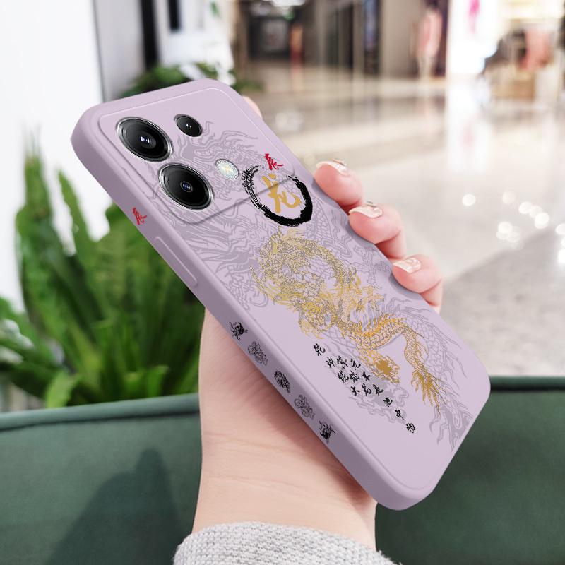 Flying Dragon Phone Case For Xiaomi Poco F8 F7 X6 F6 M6 M5 M5S F5 X5 F4 X4 M4 F3 M3 X3 Pro 4G 5G GT Silicone Cover