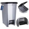 Narrow plastic waste bin with pedal, 15 l