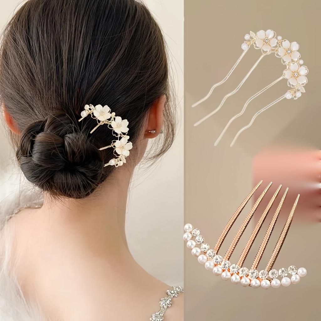 Bohemian Style Elegant Women's Hair Comb Side Pins Secure Hair Accessories Vintage Bridal Wedding Hair Accessories