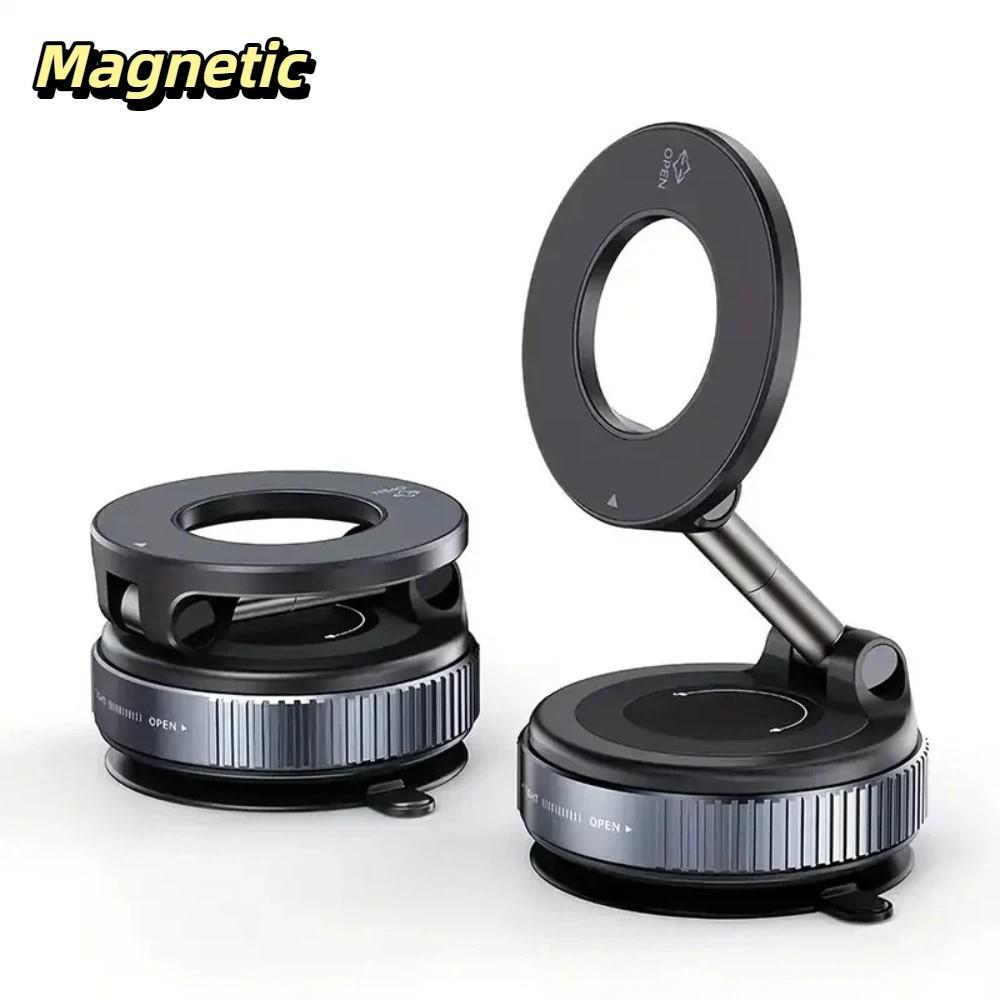 

360° Rotatable Vacuum Suction Mount Foldable Design Dashboard Phone Holder Safe Driving чёрный