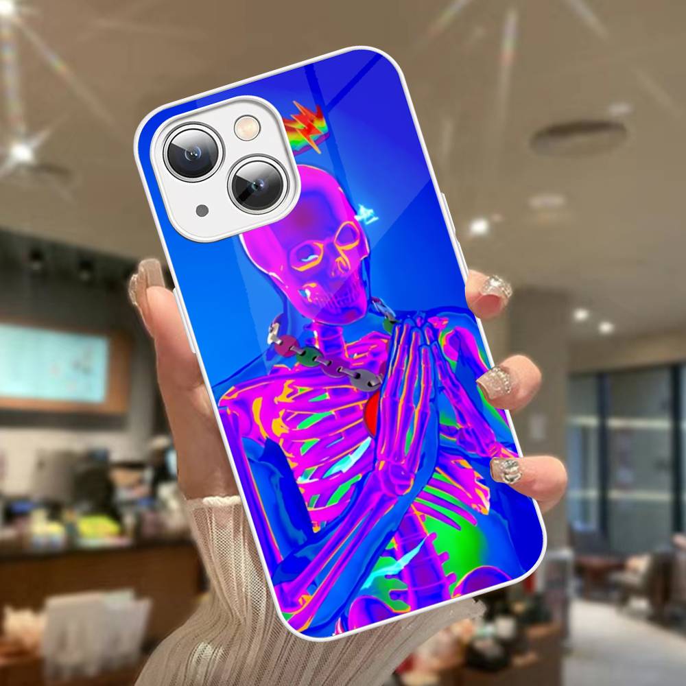 Vintage Beliebter J-J B-Balvin Sänger Für IPhone 14 13 12 Mini 11 Pro XS Max X XR 14 Plus Gehärtetes Glas Cover