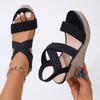 Summer Women High-heeled Sandals Fashion Wedge Sandals Platform Roman Shoes for Women Elastic Casual Sandals Gladiator Sandalias
