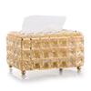 Nordic Style Living Room Light Luxury Tissue Box Crystal Paper Box Household Napkins Tissue Storage Box Dining Table Home Decor