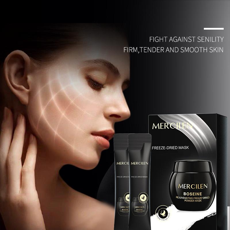 MERCILEN 20PCS Bosimain Frozen Dried Powder Mask Applying Sleep Mask Moisturizing Night -Time Frozen Film