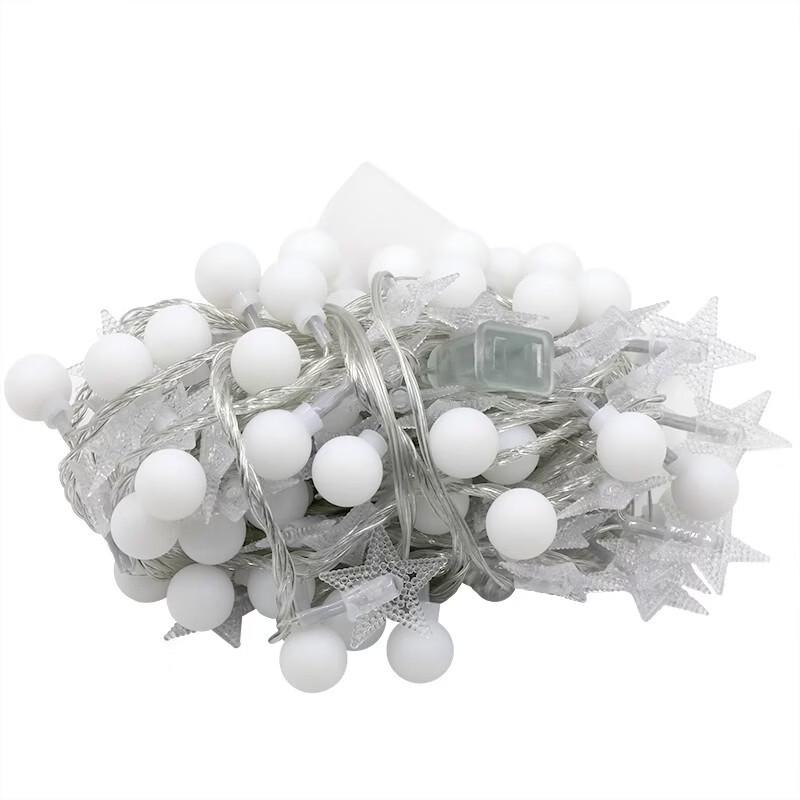 Outdoor Star & Moon LED Decorative String Lights