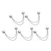 Magnetic Cardigan Fasteners Magnetic Clothing Clips Set with Chain Multi-function Garment Fasteners for Trouser Hem for Cardigan