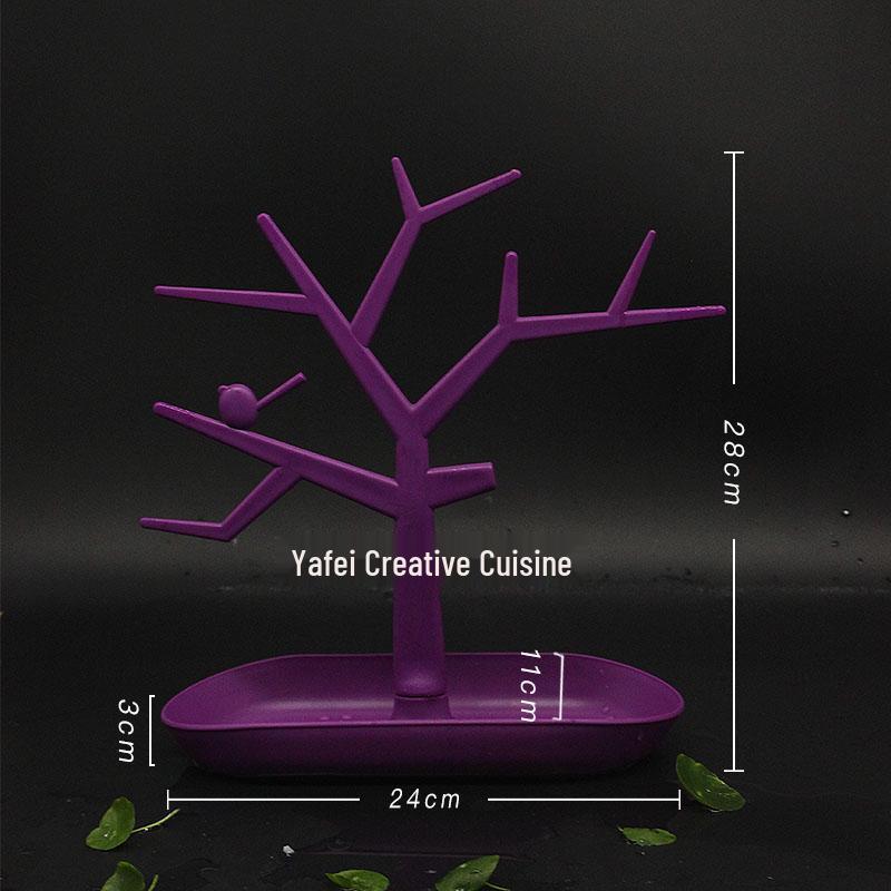 Stainless Steel Fruit Tree Stand Plate – Creative Kitchen Utensils & Decorative Dish.