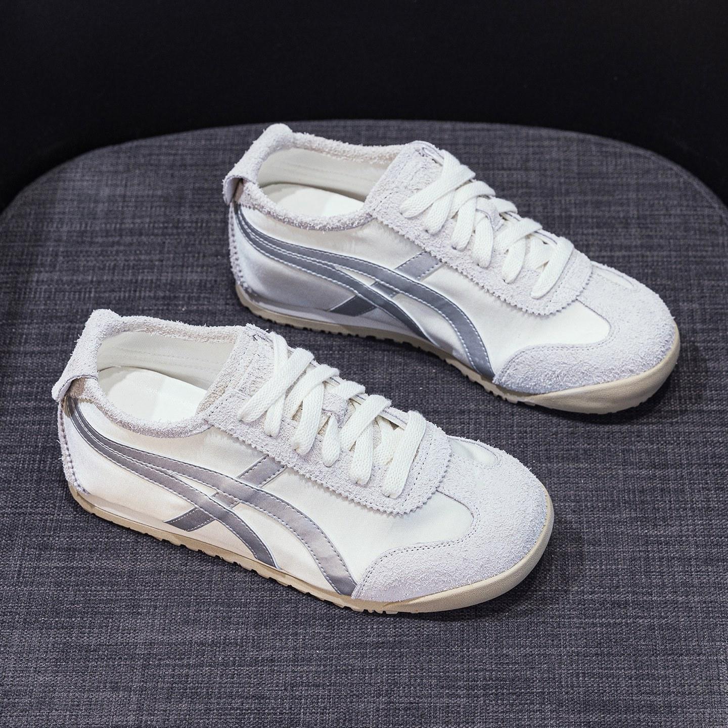 

2025 новые кроссовки для немецких тренировок с внутренней платформой, женские дышащие новые простые и универсальные повседневные кроссовки, женские кроссовки на толстой подошве в стиле Форреста Гампа 35