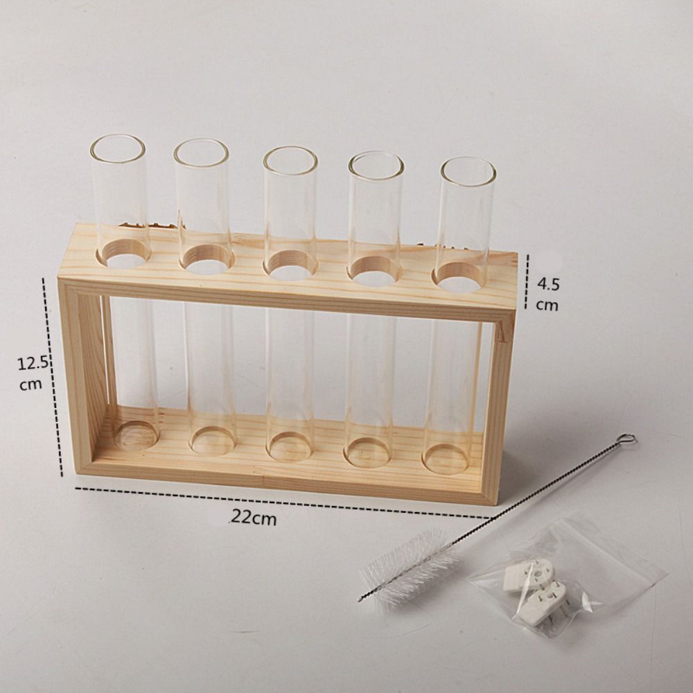 Creative Hydroponic Wood Frame Wall Mounted Tabletop Bonsai New Hydroponic Plants Container