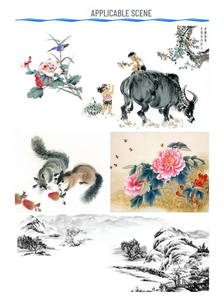 12ml Mali Traditional Chinese Art Painting Pigments Set - 12 Colors